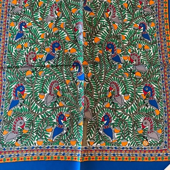 Tory Burch - Something Wild Silk Neckerchief courtesy of Green New With Tags - Picture 3 of 12